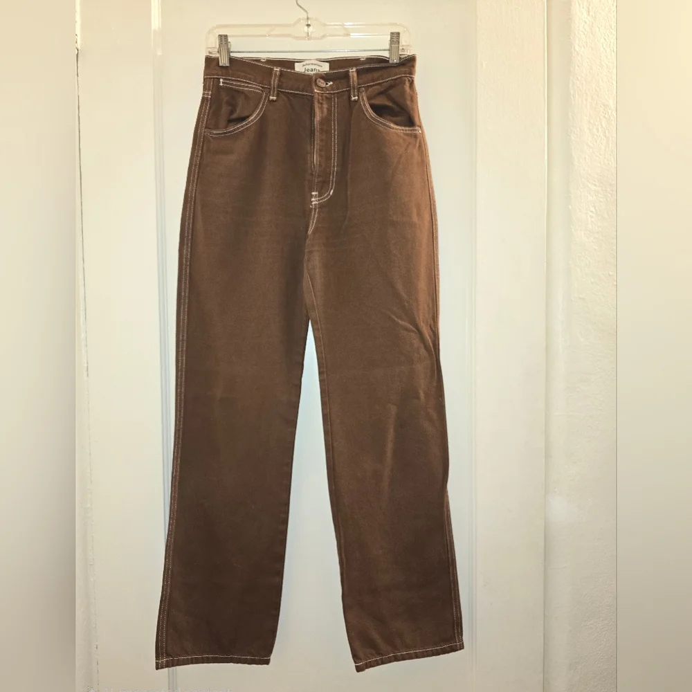 Reformation Cowboy High Rise Straight Jeans - Picture 1 of 8